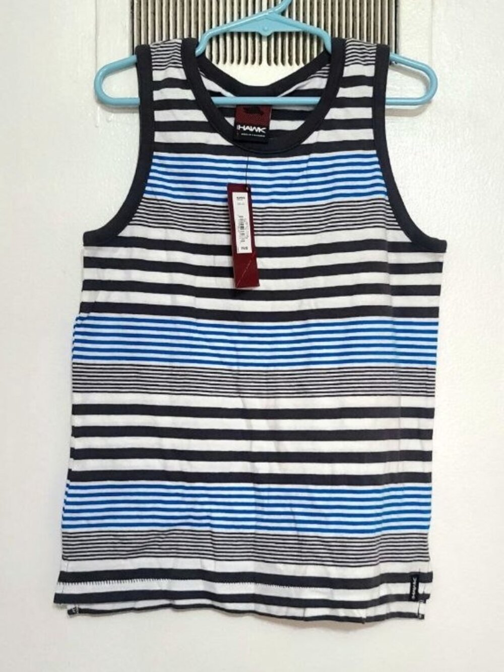 Boys Sleeveless Striped Shirt